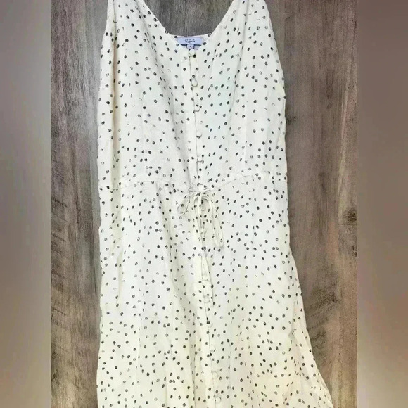 Rails Frida Speckled Dot Midi Flouce Dress Size Large Women's - Picture 9 of 14